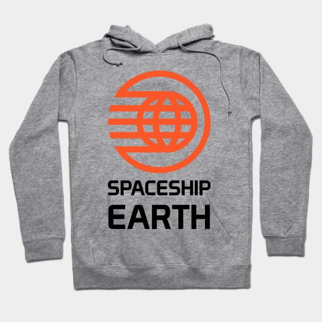 Spaceship Earth T-Shirt Hoodie by GrizzlyPeakApparel